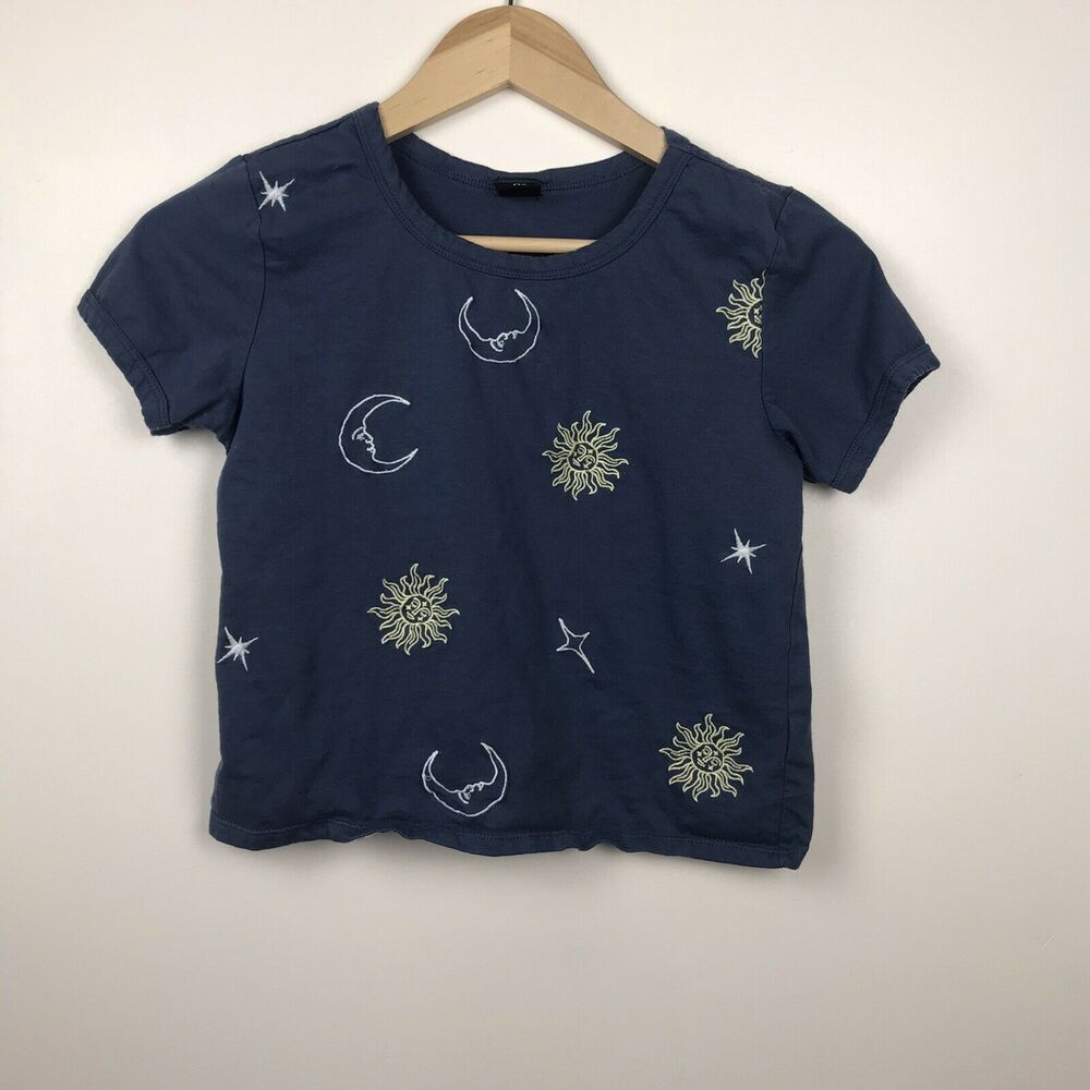 celestial sun‎ and moon Vibe N xs crop top